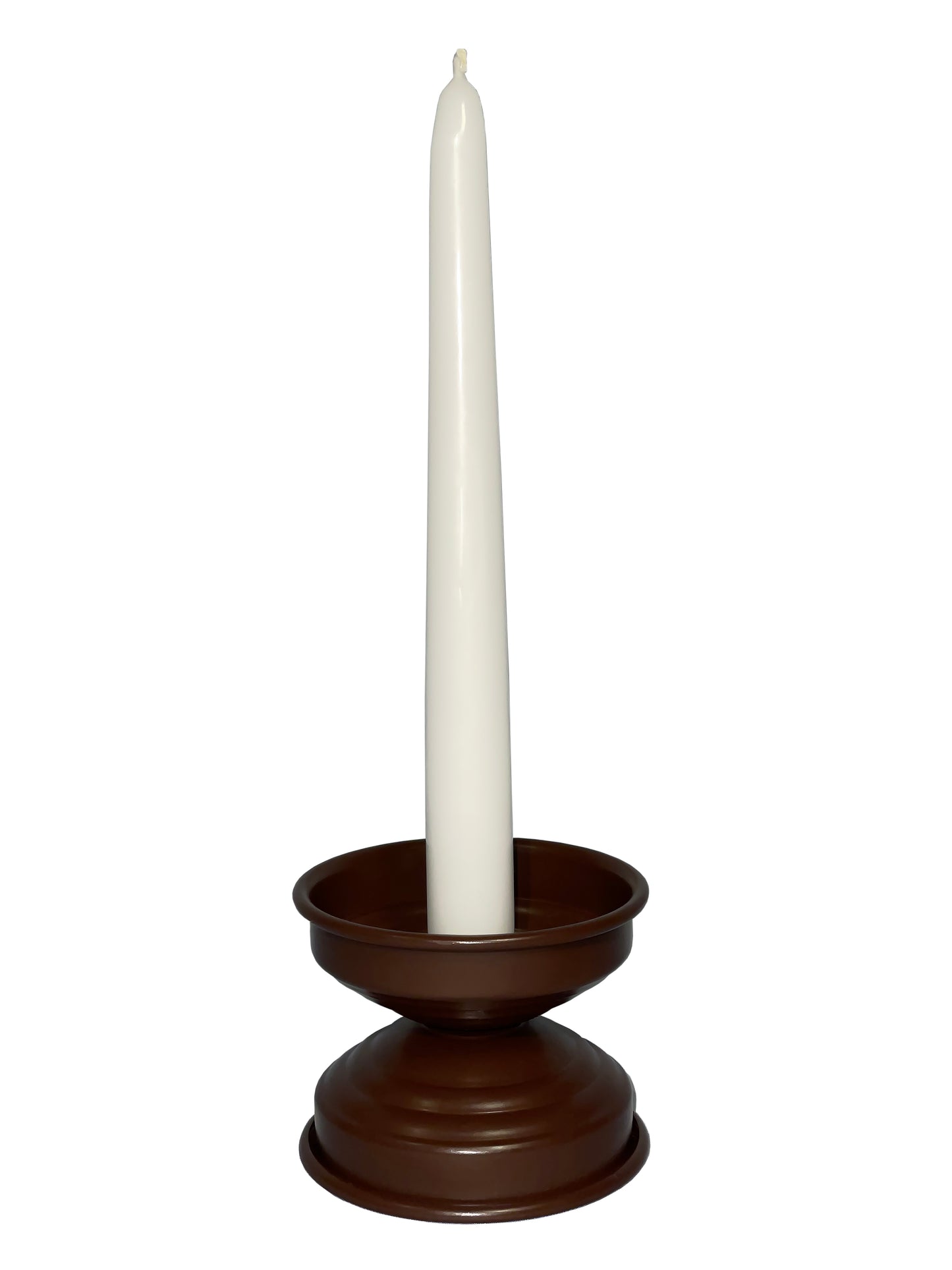 portacandele design contemporaneo verniciato chocolate matt
