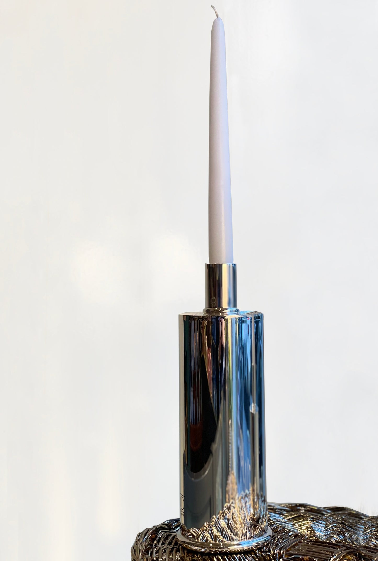 Candeliere placcato argento silver plated elegante e raffinato - candeliere candelholder portacandele bugia candele