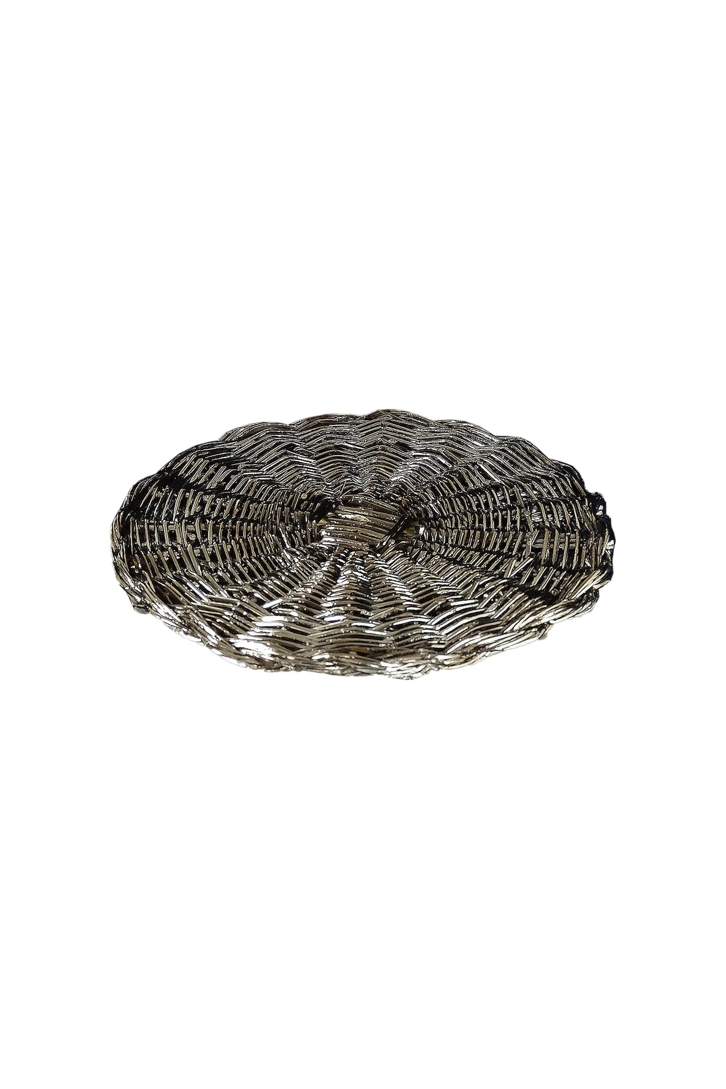 EL04 - Sottopiatto intrecciato Silver Plated - sottopiatto placemat collectibel design argento