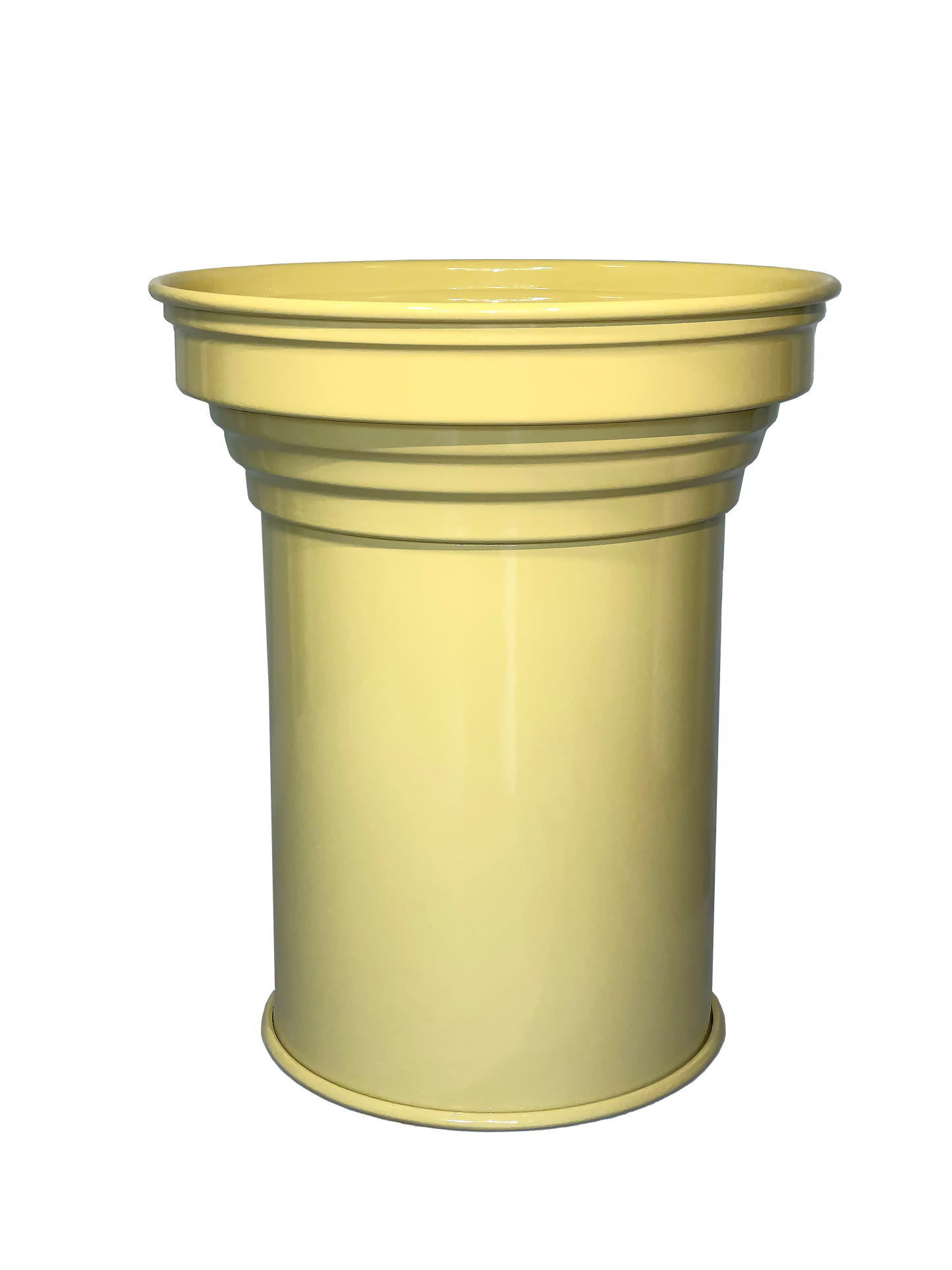 side table design contemporaneo e scultoreo verniciato butter glossy