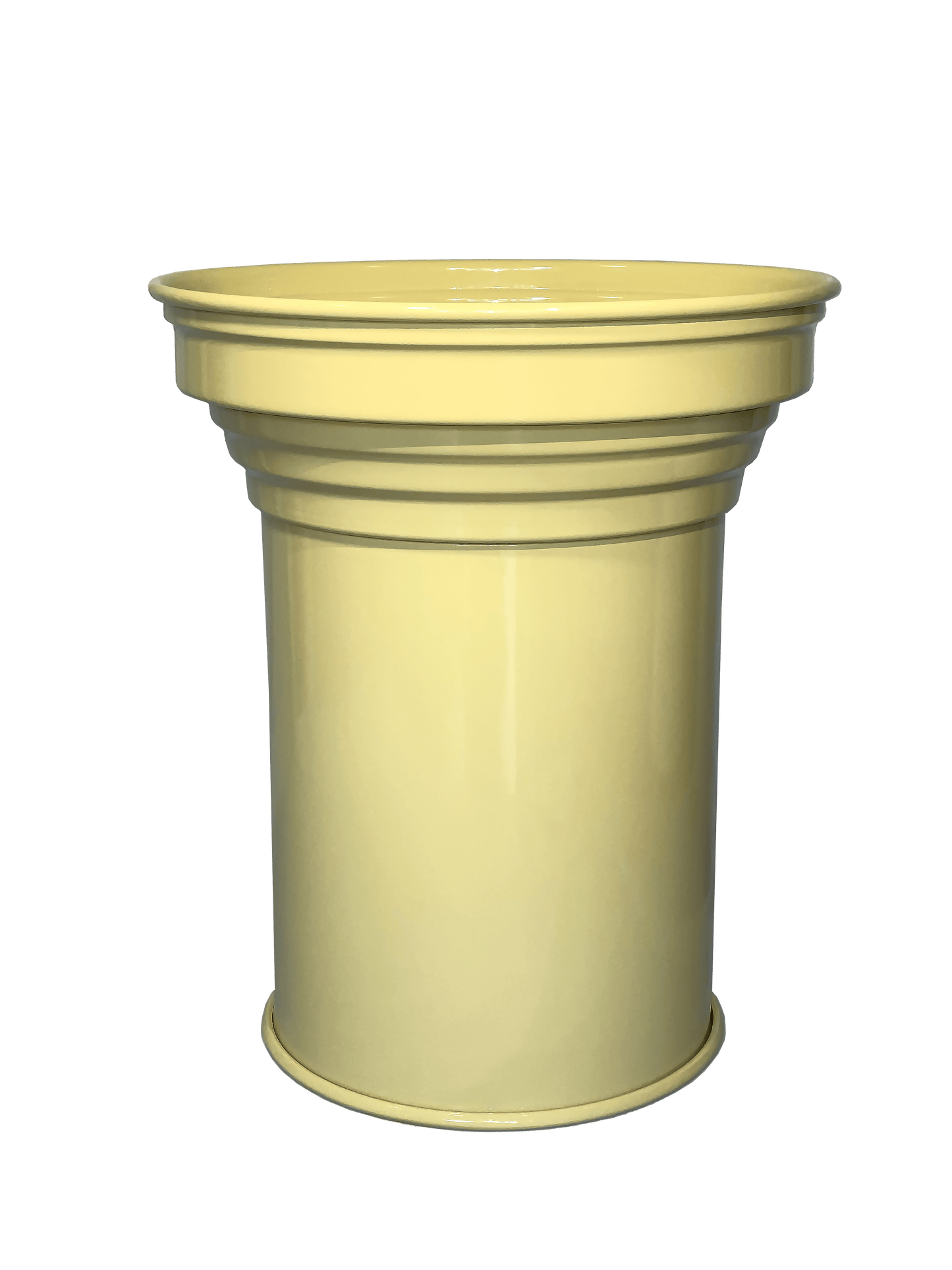 side table design contemporaneo e scultoreo verniciato butter glossy