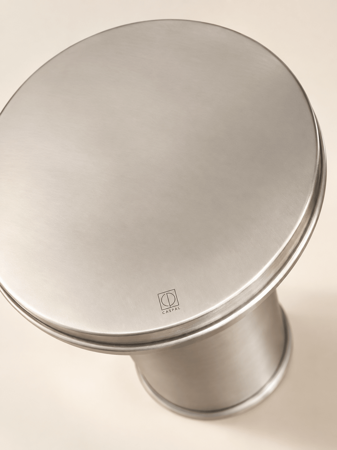 Brushed Aluminum Display Side Table – Minimalist & Versatile Design