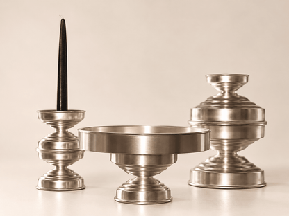 Alzata Centrotavola Silver Plated – Profilo Scultoreo