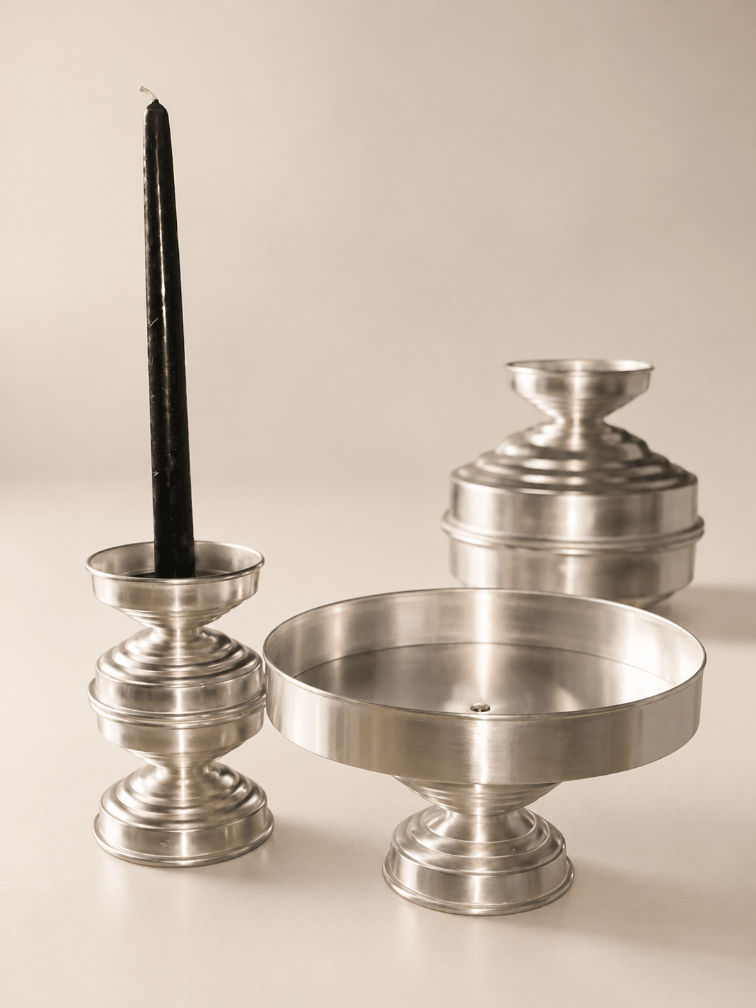 Alzata Centrotavola Silver Plated – Profilo Scultoreo