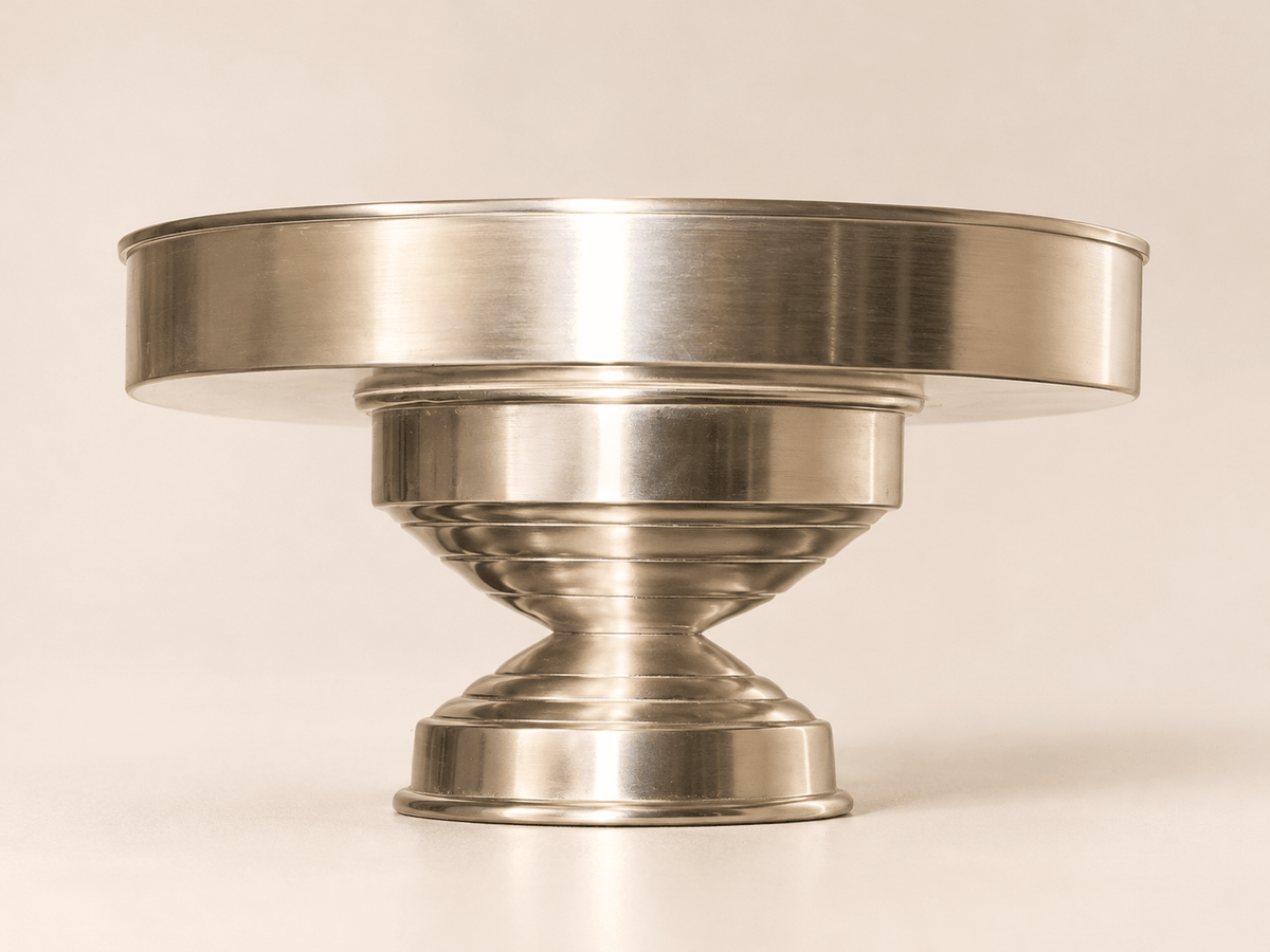 Alzata Centrotavola Silver Plated – Profilo Scultoreo