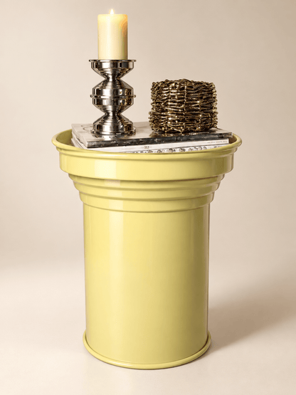 Butter Glossy Side Table – Glossy Painted Aluminum Minimal Design