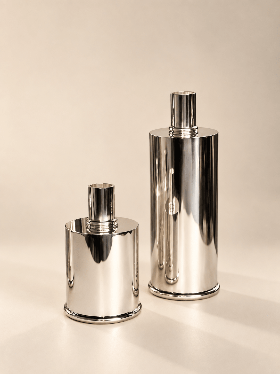 Candeliere design placcato argento elegante e raffinato