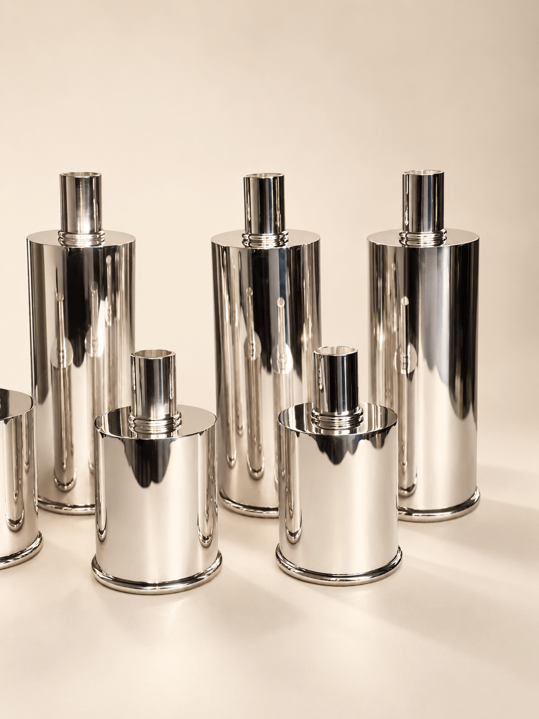 Candeliere design placcato argento elegante e raffinato