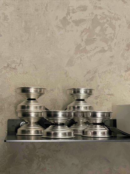 candelieri di design in argento silver plated 