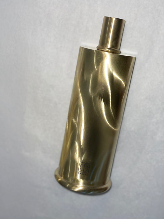 candle holder design real brass moiré effect