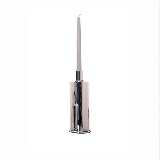 Candeliere design elegante Silver Plated - candeliere candelholder portacandele bugia candele silver plated argento