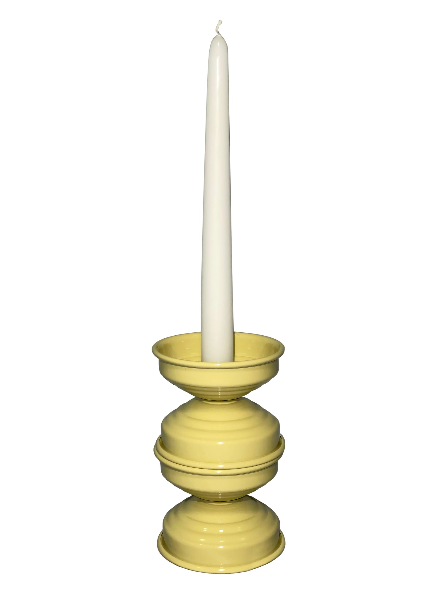 portacandele design alluminio verniciato butter glossy