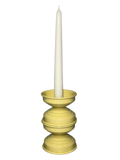 portacandele design alluminio verniciato butter glossy