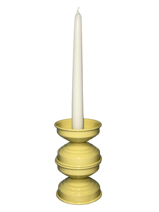 portacandele design alluminio verniciato butter glossy