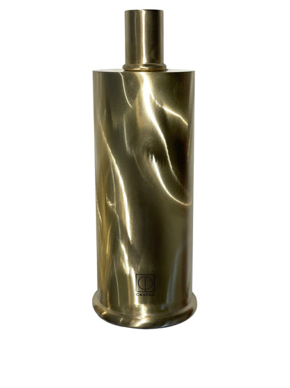 portacandele in ottone finitura oro seta moirè elegante design caspal