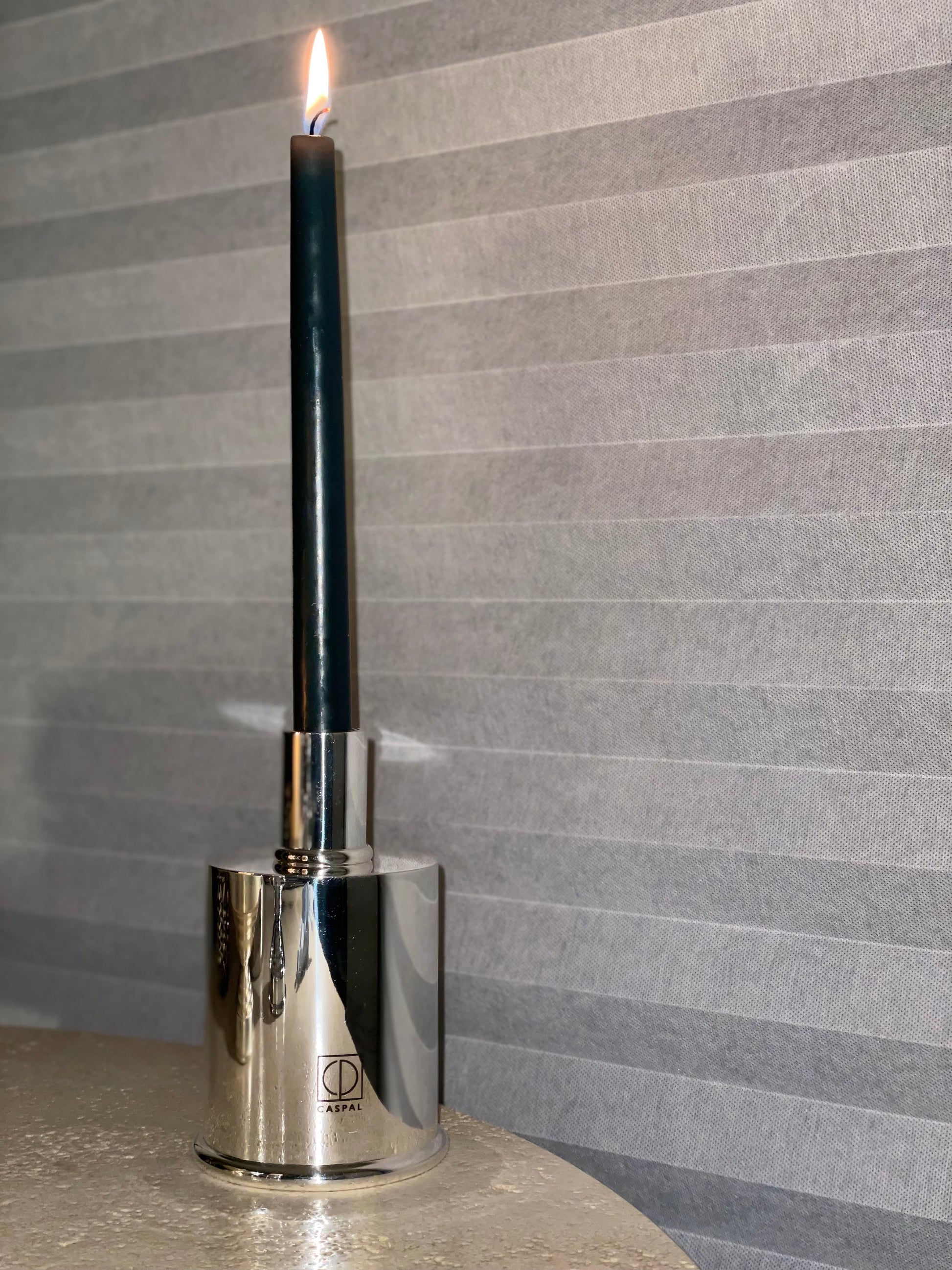 candelabro in argento design contemporaneo caspal