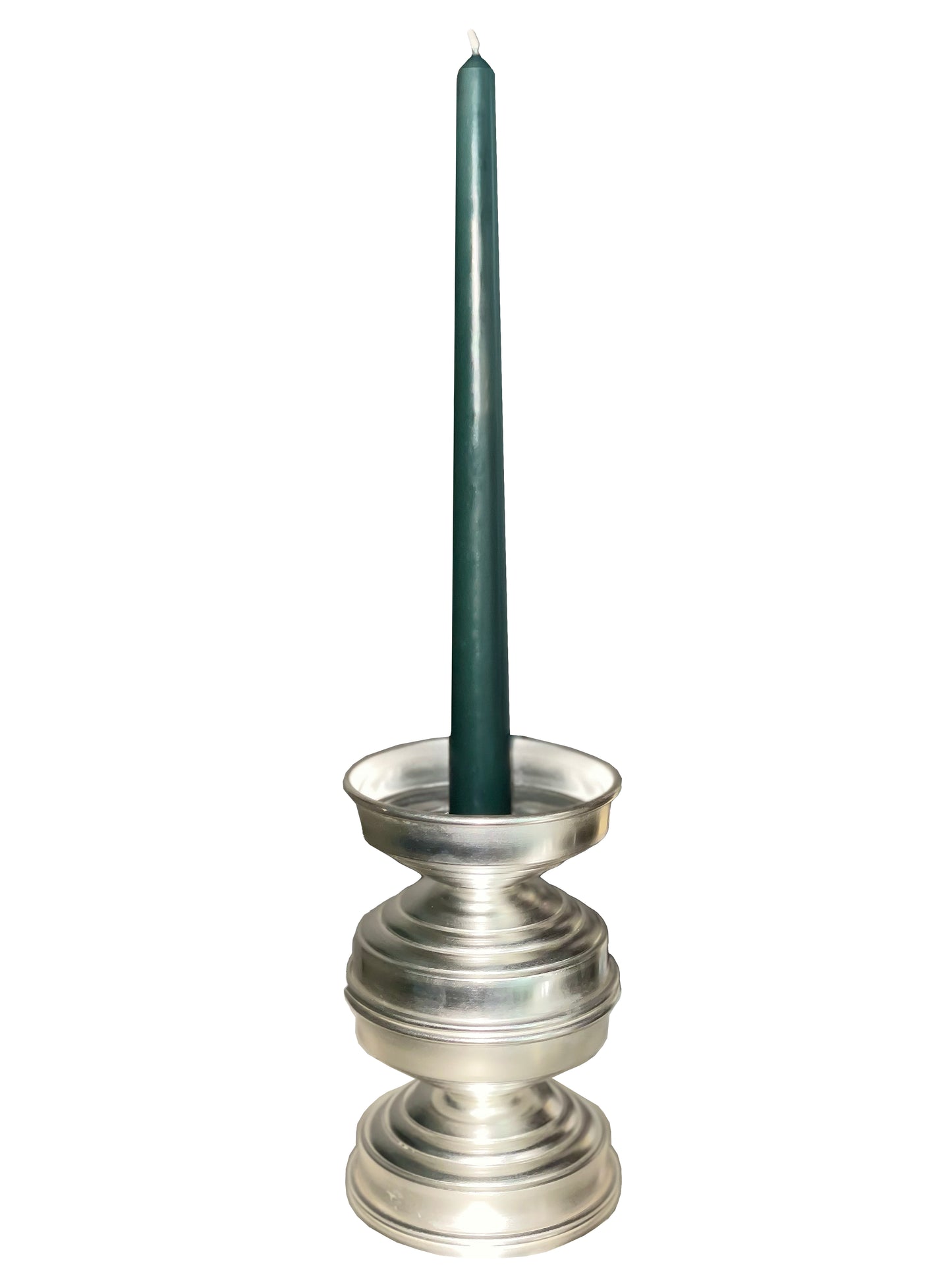 candeliere in ottone silverlated dalla forma scultorea caspal