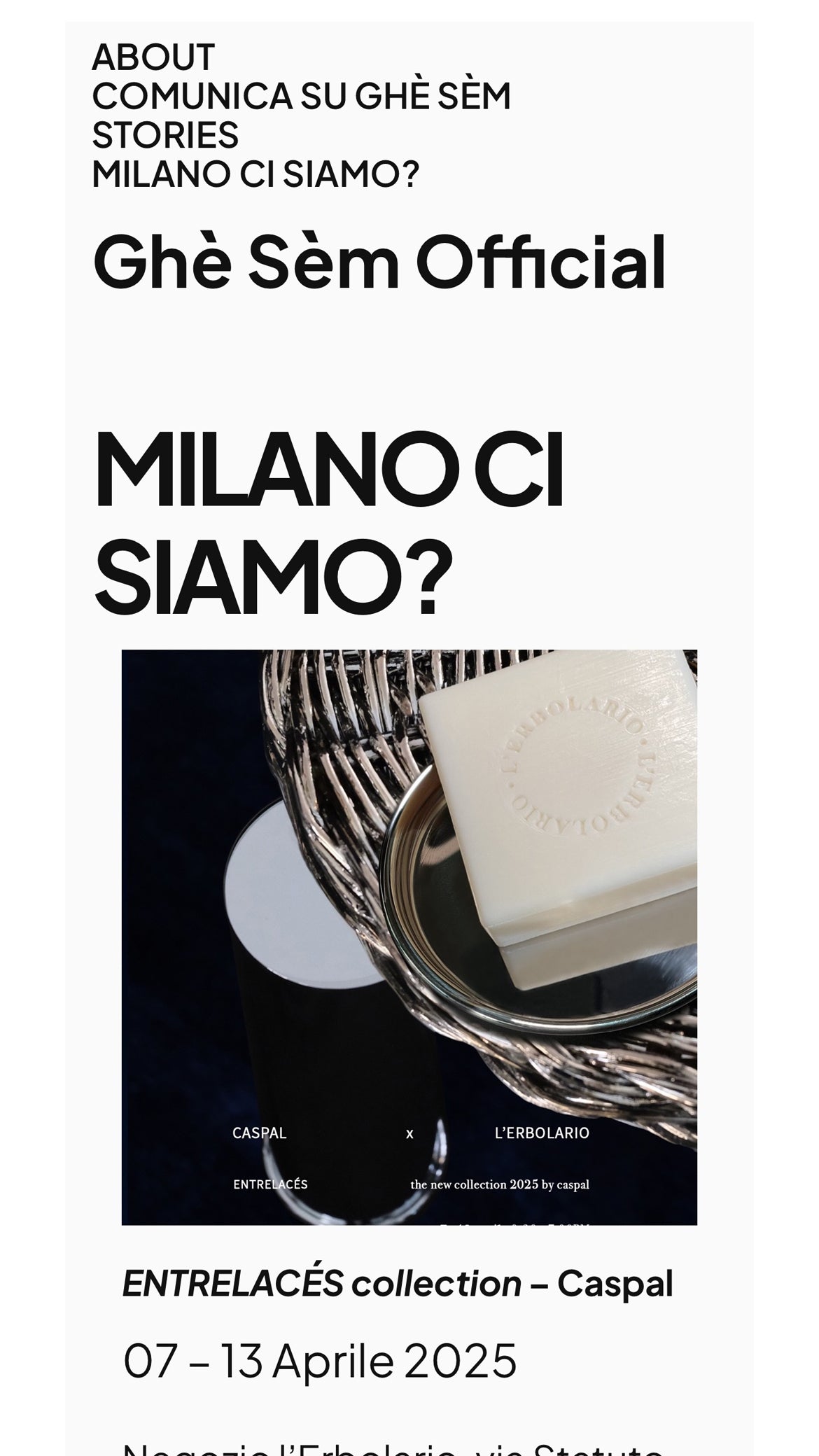 ghe sem official intervista caspal per il salone del mobile 2025