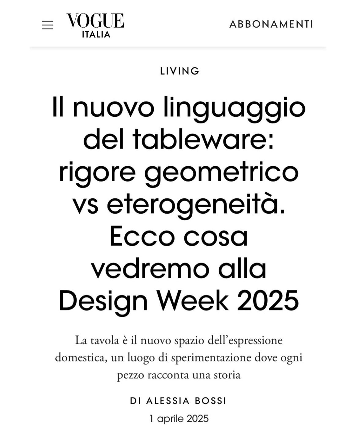 caspal e l'arte del tableware su vogue italia