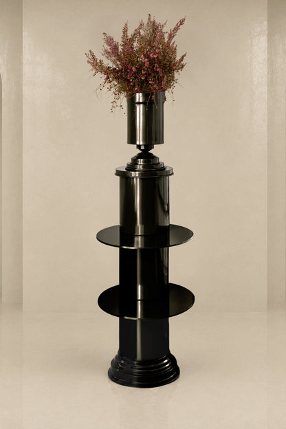 consolle glossy black art deco design