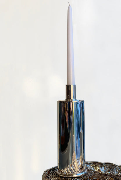 Candeliere placcato argento silver plated elegante e raffinato - candeliere candelholder portacandele bugia candele