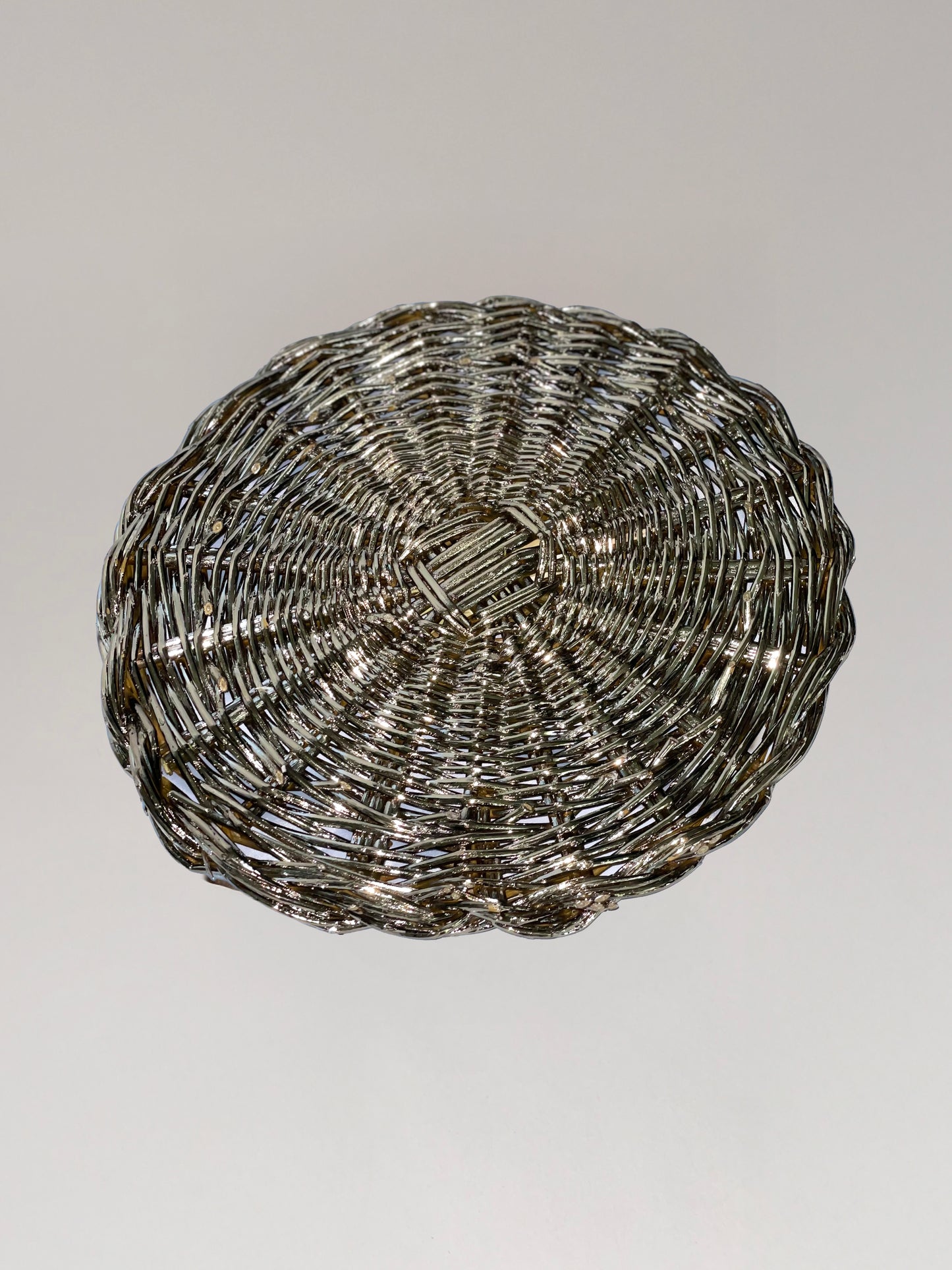 EL04 - Sottopiatto intrecciato Silver Plated - sottopiatto placemat collectibel design argento