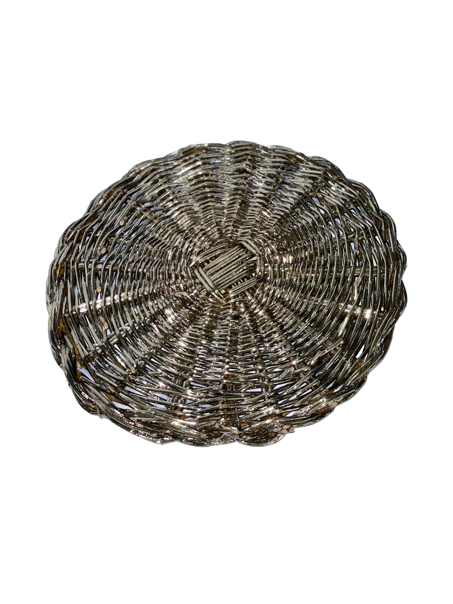 EL04 - Sottopiatto intrecciato Silver Plated - sottopiatto placemat collectibel design argento