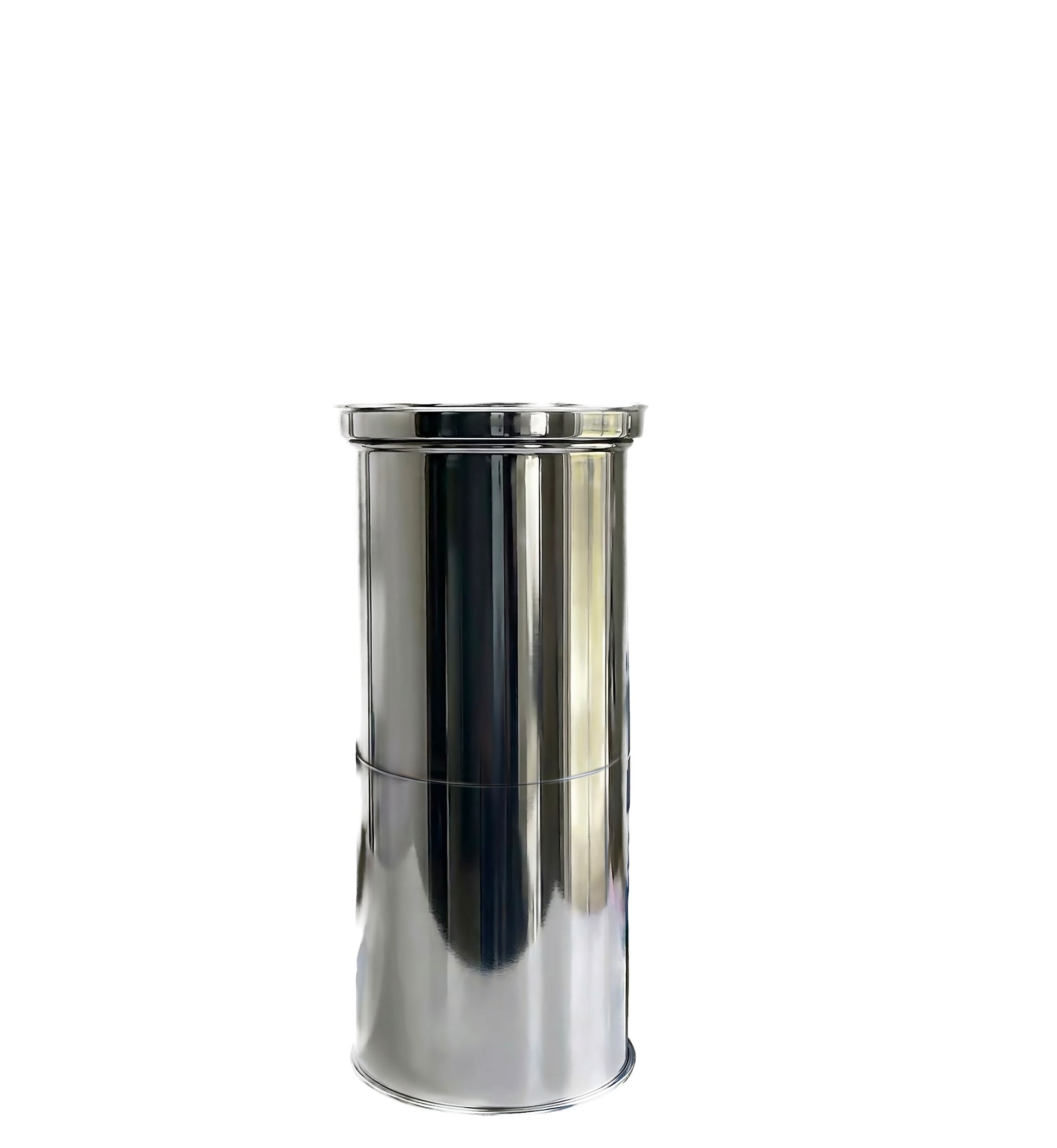 colonna espositore design in metallo lucido per negozi showroom e residenze private