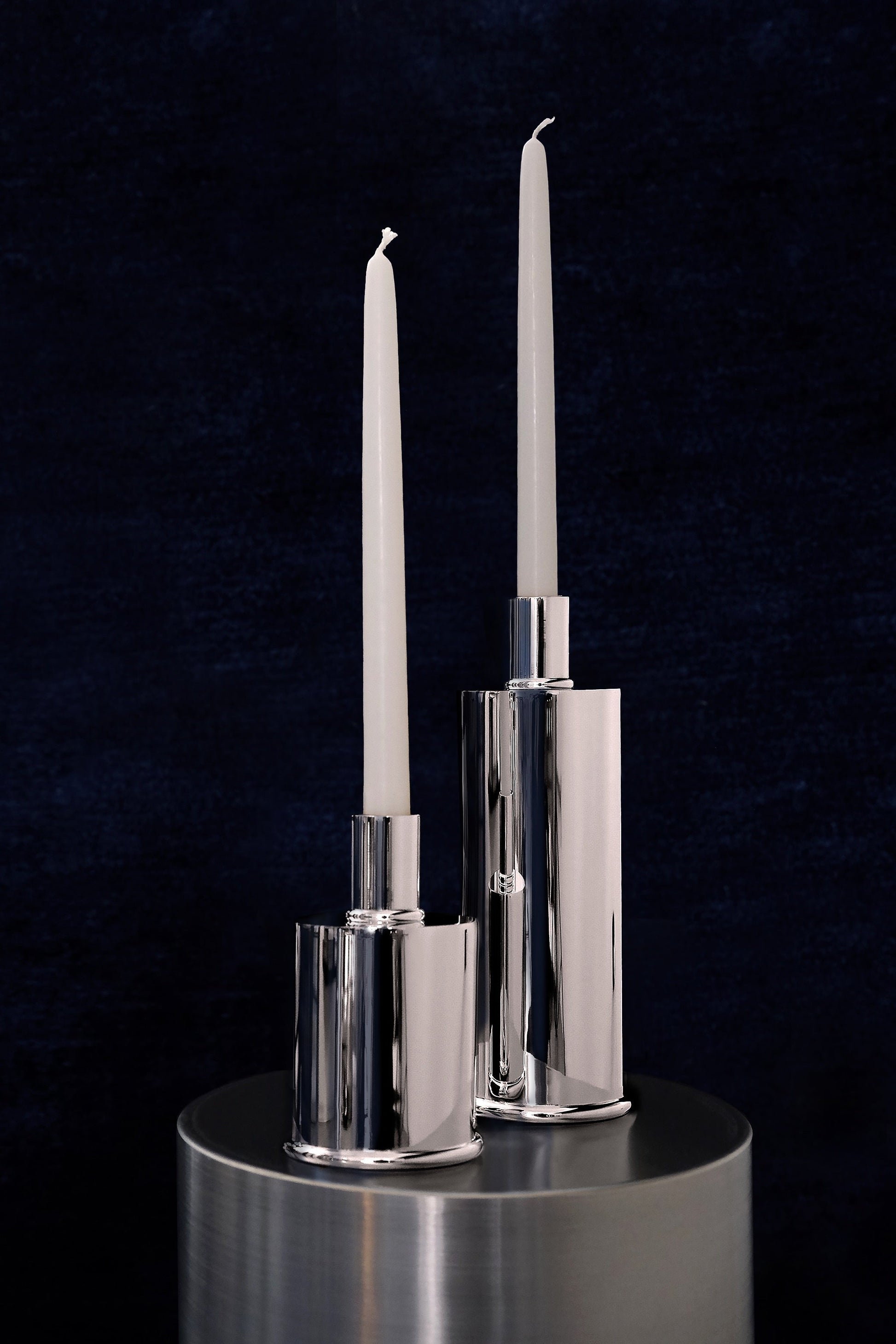 Portacandele design Silver Plated - candeliere candelholder portacandele bugia candele silver plated argento