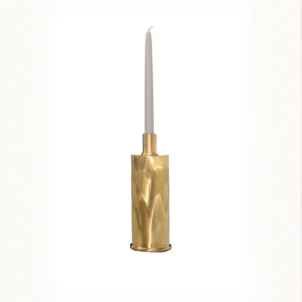 Portacandele in Ottone Spazzolato dal Design Elegante - candeliere candelholder portacandele bugia candele