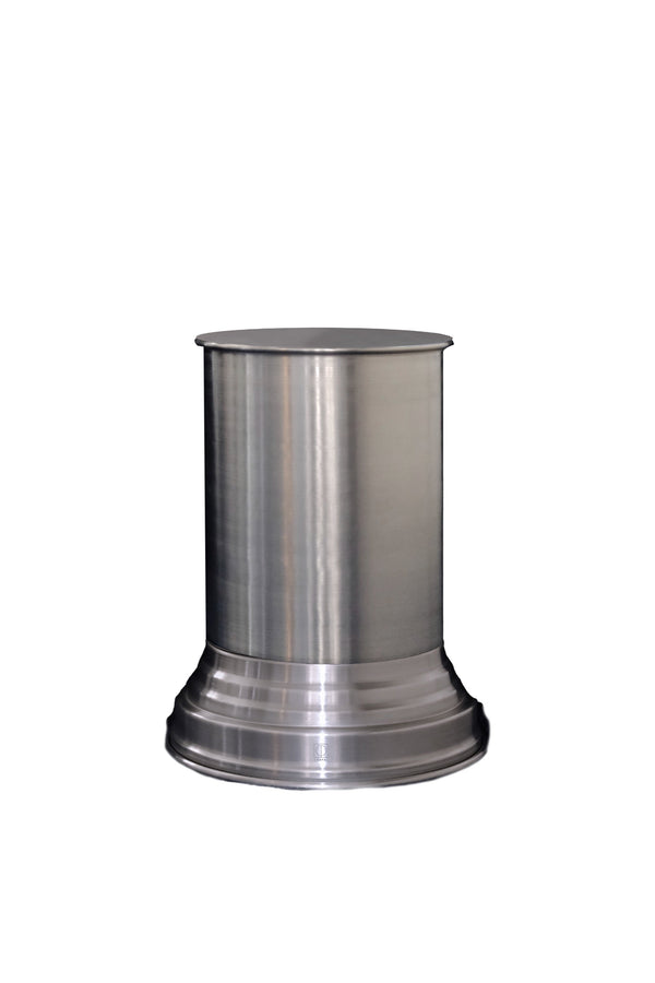 Side Table in alluminio spazzolato