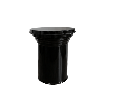 tavolino design metallo nero lucido